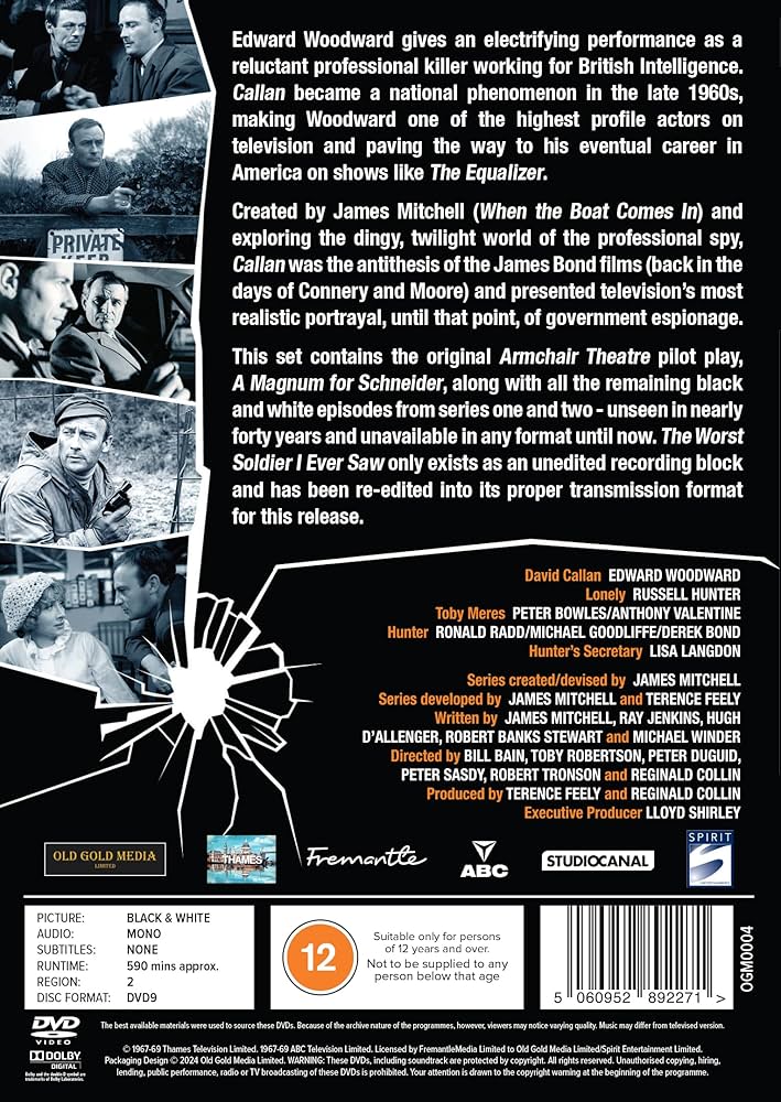 その他 Callan [DVD] Callan: This Man Alone [DVD]: Amazon.co.uk: Peter Mitchell